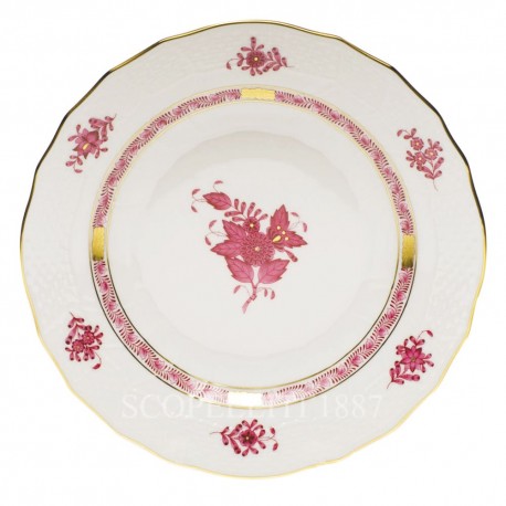 Piatto piano Herend Apponyi rosa 26,3 cm