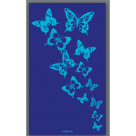 Telo mare spiaggino Carrara Zanzibar blu 90x170 cm