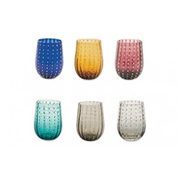 Confezione 6 calici colorati Villa d'Este Home Tivoli Shiraz