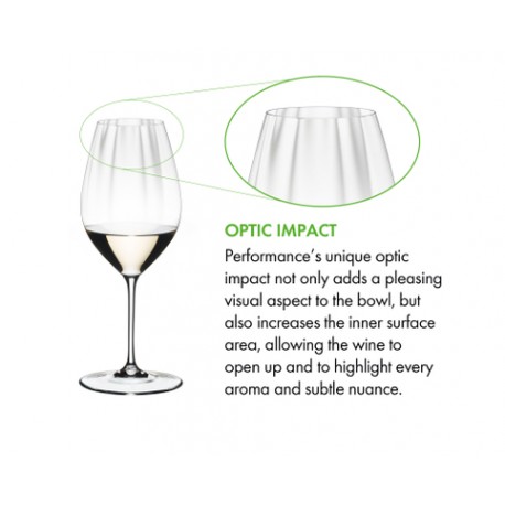Riedel Performance chardonnay glass in optical crystal