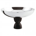 Cup whit foot Madame Sambonet black and steel cm 26