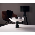 Cup whit foot Madame Sambonet black and steel cm 26