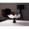 Cup whit foot Madame Sambonet black and steel cm 26