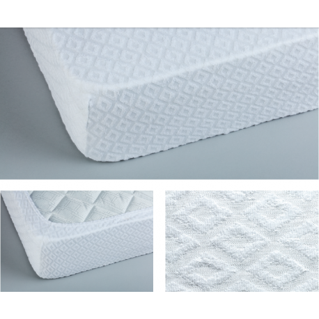 Coprimaterasso jacquard matrimoniale Daltex con angoli maxi cm 180x200 