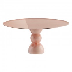 Coppa con piede Madame Sambonet rosa pvd rum cm 26
