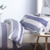 Copripiumino 1 piazza e mezza Newquay Stripe blue Catherine Lansfiled con due federe
