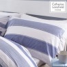 Duvet cover 1 and a half Newquay Stripe blue Catherine Lansfiled with two pillowcases