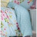 Canterbury blue Catherine Lansfiled copripiumino 1 piazza e mezza con due federe