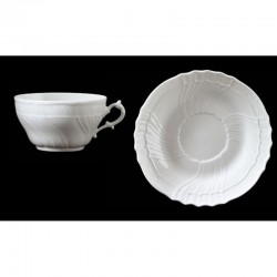 Tazza tè con piatto Vecchio Ginori Bianco Richard Ginori
