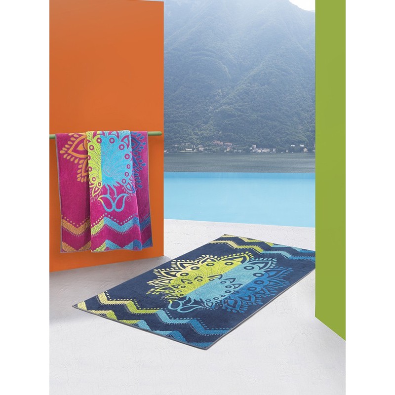 Telo mare spugna Carrara Peguera 95x180 cm