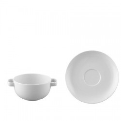 Tazza brodo con piatto...