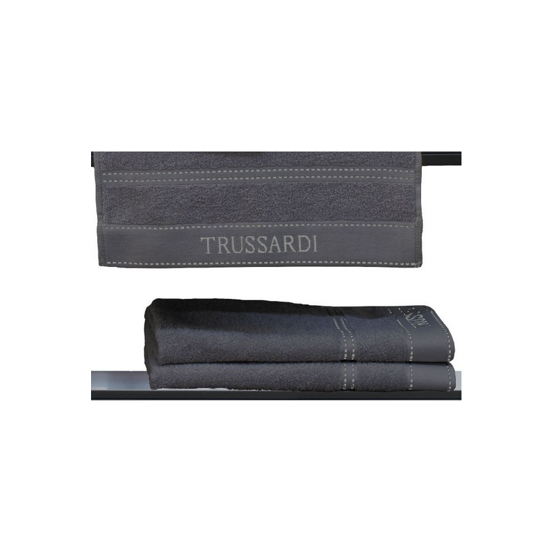 Telo bagno Trussardi Ribbon 100x150 cm - antracite