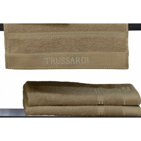 Telo bagno Trussardi Ribbon 100x150 cm - tortora