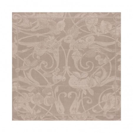 Le Jacquard Francais tovagliolo Tivoli puro lino 50x50 cm - poivre gris