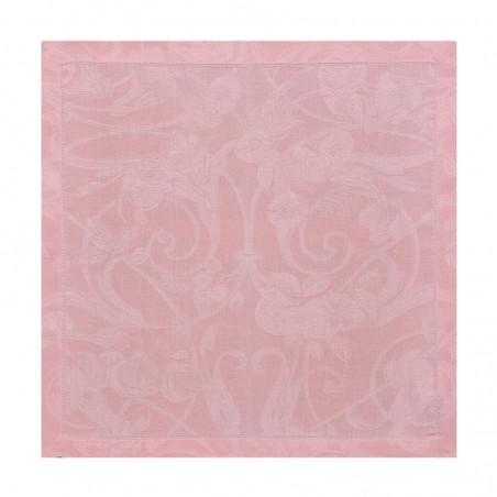 Le Jacquard Francais tovagliolo Tivoli puro lino 50x50 cm - rouse poudre
