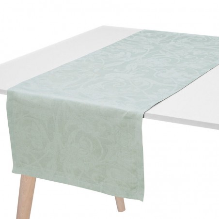 Le Jacquard Francais striscia da tavola puro lino Tivoli 50x150 cm - brume