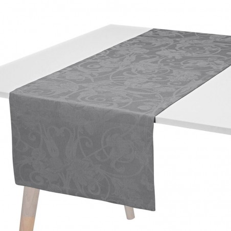 Le Jacquard Francais striscia da tavola puro lino Tivoli 50x150 cm - flanelle Le Jacquard Francais striscia da tavola puro lino Tivoli 50x150 cm - flanelle
