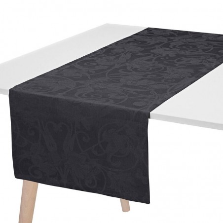 Le Jacquard Francais striscia da tavola puro lino Tivoli 50x150 cm - onyx Le Jacquard Francais striscia da tavola puro lino Tivoli 50x150 cm - onyx