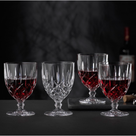 Set 5 pezzi Nachtmann Noblesse brocca + 4 calici in cristallo