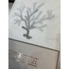 Mastro Raphael set spugna 2 pezzi Coralli melange bianco ricamo grigio Mastro Raphael set spugna 2 pezzi Coralli melange bianco ricamo grigio
