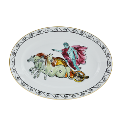 Vassoio ovale chariot white...