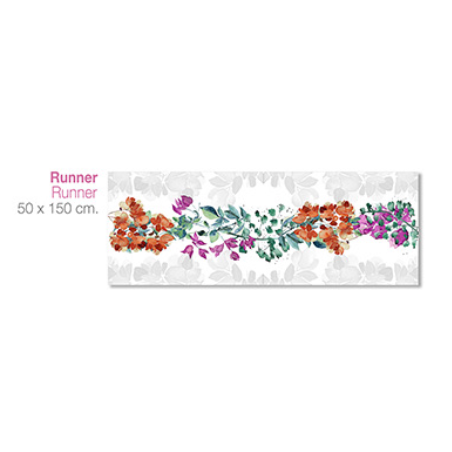 The Napking Bounganvillea runner puro lino cm 50x150 The Napking Bounganvillea runner puro lino cm 50x150