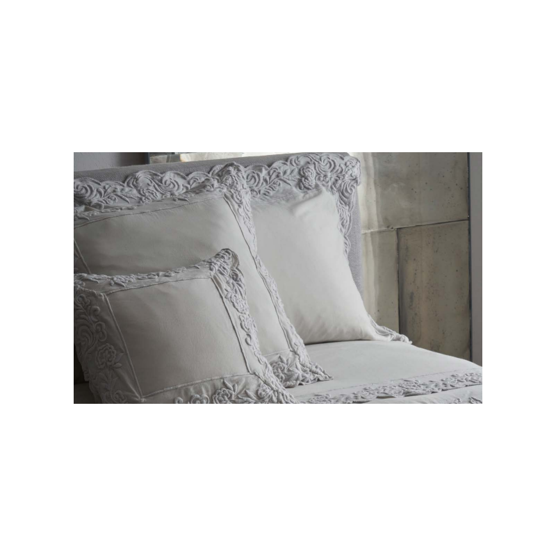 Lenzuola Mastro Raphael Dune Merveille completo matrimoniale con federe - grigio perla