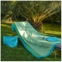 Le Jacquard Francais telo mare Monoi lagon cm 100x200