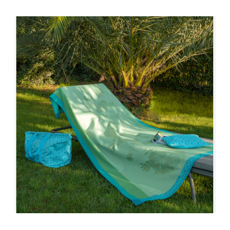 Le Jacquard Francais telo mare Monoi lagon cm 100x200