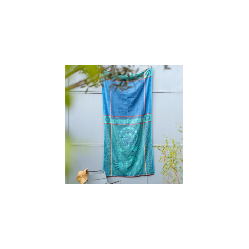 Telo mare Le Jacquard Francais Holi saphir cm 100x200