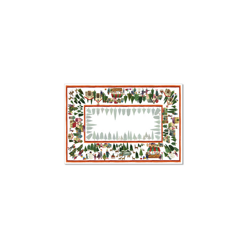 The Napking tovaglia Winterland raso di cotone cm 180x270
