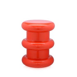 Roter Kartell-Säulenhocker...