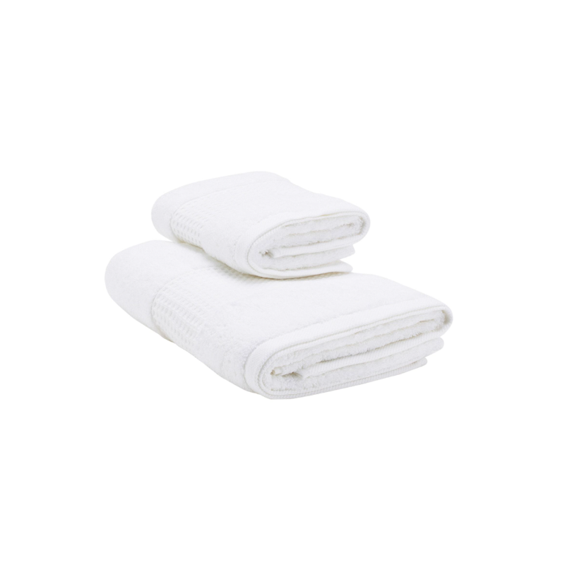 Bellora set asciugamani e ospite Fiocco in spugna - bianco