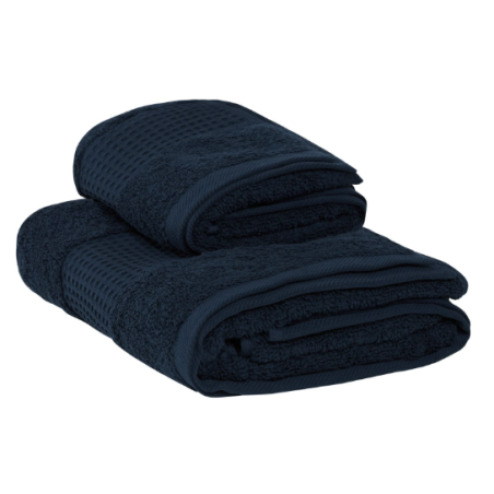 Bellora set asciugamani e ospite Fiocco in spugna - blu Bellora set asciugamani e ospite Fiocco in spugna - blu