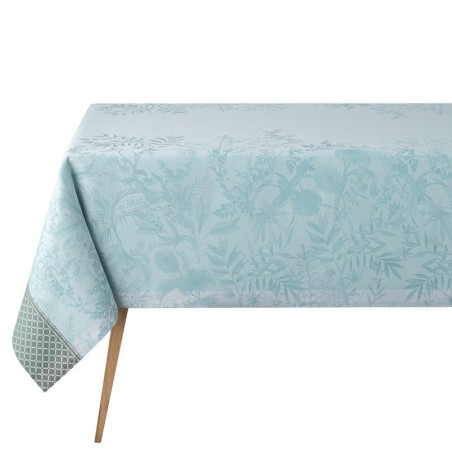 Tovaglia Le Jacquard Francais Jardin d'eden puro cotone colore cascade Tovaglia Le Jacquard Francais Jardin d'eden puro cotone colore cascade