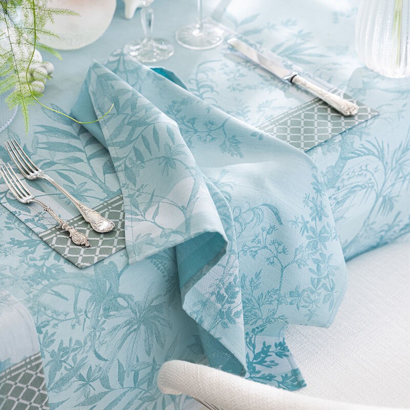 Tovagliolo Le Jacquard Francais puro cotone Jardin d'eden cascade 58x58 cm