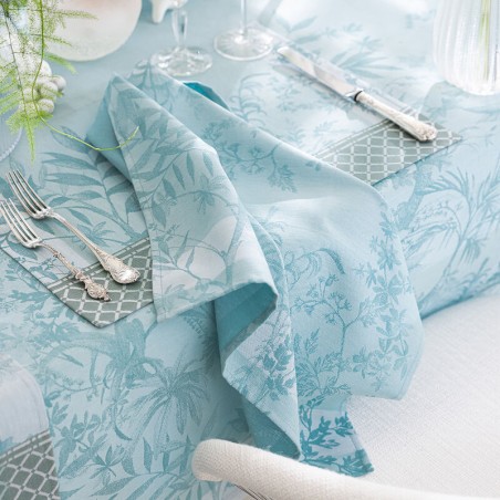 Tovagliolo Le Jacquard Francais puro cotone Jardin d'eden cascade 58x58 cm Tovagliolo Le Jacquard Francais puro cotone Jardin d'eden cascade 58x58 cm