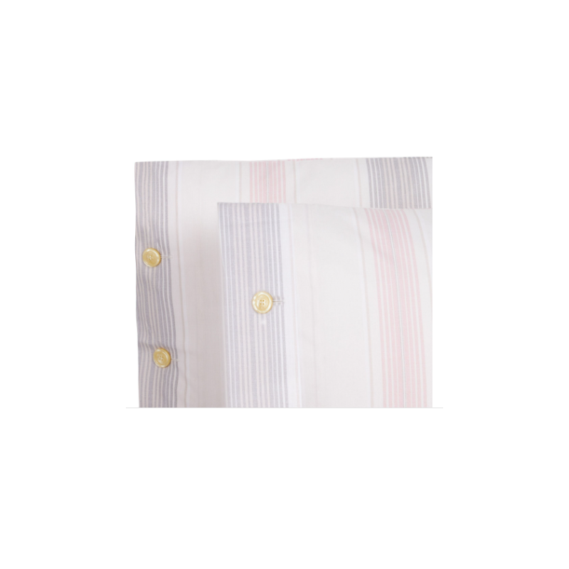 Bellora copripiumino matrimoniale Regimental rosa con 2 federe