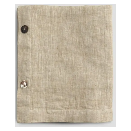 Arte Pura tovaglia puro lino con bottoni 130x180 Argilla Arte Pura tovaglia puro lino con bottoni 130x180 Argilla
