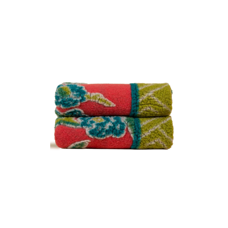 Coperta decor Frati in lana cotta cm 150x190 disegno Khiva