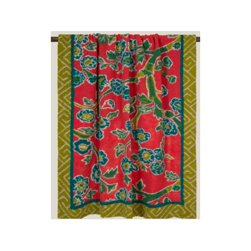 Coperta decor Frati in lana cotta cm 150x190 disegno Khiva