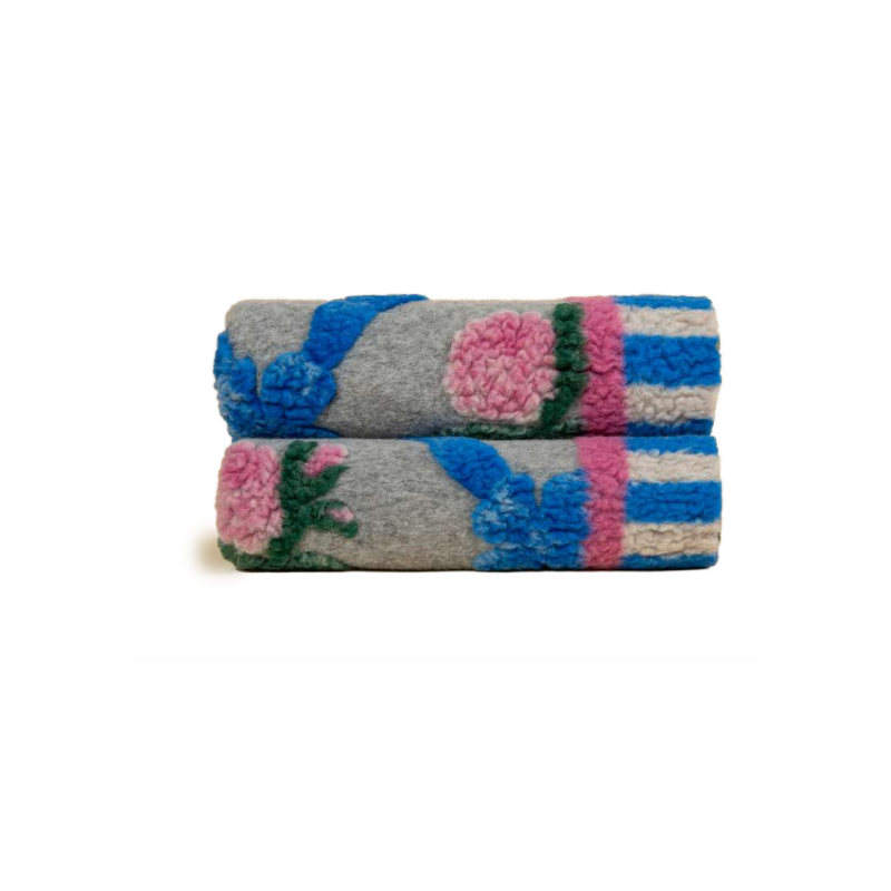 Coperta decor Frati in lana cotta cm 150x190 old style