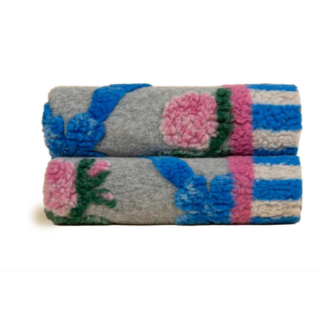 Coperta decor Frati in lana cotta cm 150x190 old style