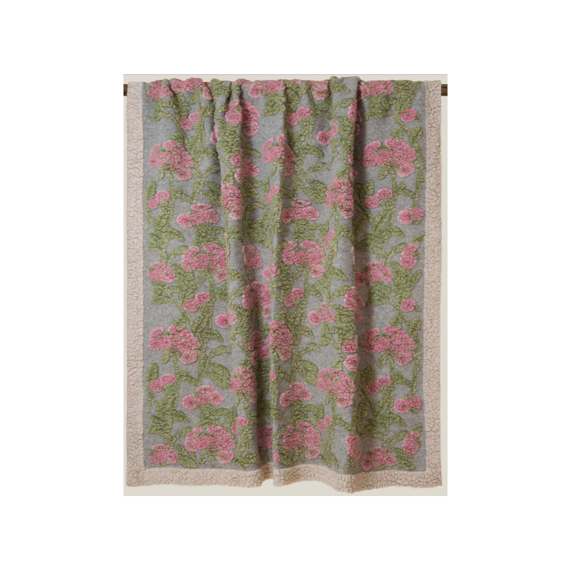 Coperta decor Frati old flower rosa 150x190cm