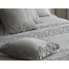 Mastro Raphael quilt Dune Merveille matrimoniale ricamato 2 fasce - grigio perla Mastro Raphael quilt Dune Merveille matrimoniale ricamato 2 fasce - grigio perla