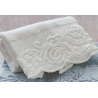 Mastro Raphael set spugna 2 pezzi Dune Merveille con ricamo - Bianco Mastro Raphael set spugna 2 pezzi Dune Merveille con ricamo - Bianco