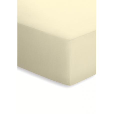 Lenzuola in jersey con angoli Schlafgut francese - ecrù