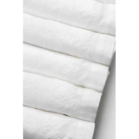 Arte Pura set 6 tovaglioli puro lino - bianco